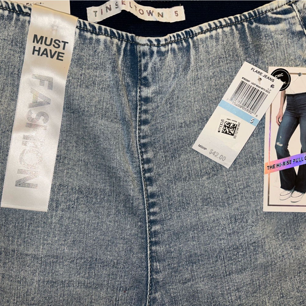 Blue Denim Fashion Flare Jeans